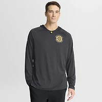 Sweat à capuche raglan authentique Pro Rink des Bruins de Boston pour homme, couleur charbon Fanatics