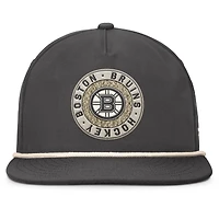 Casquette ajustable Fanatics pour homme Boston Bruins Closer en charbon