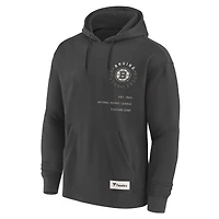 Sweat à capuche Fanatics Anthracite Boston Bruins Future Ground Info pour homme