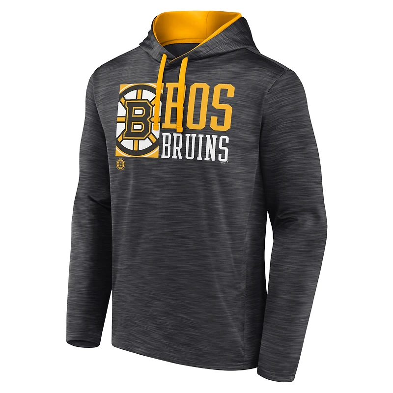 Sweat à capuche Fanatics Charcoal Boston Bruins Never Quit pour hommes