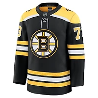 Maillot à domicile Premium Charlie McAvoy noir des Bruins de Boston Fanatics pour hommes