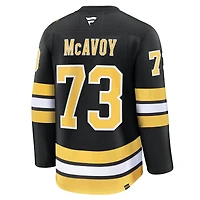Maillot domicile premium Charlie McAvoy noir des Bruins de Boston pour homme (Fanatics)