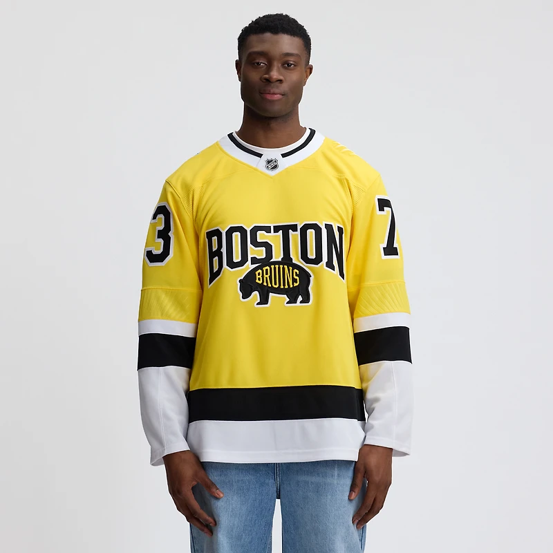 Men's Fanatics Charlie McAvoy Gold Boston Bruins 2026 NHL Stadium Series Premium Jersey