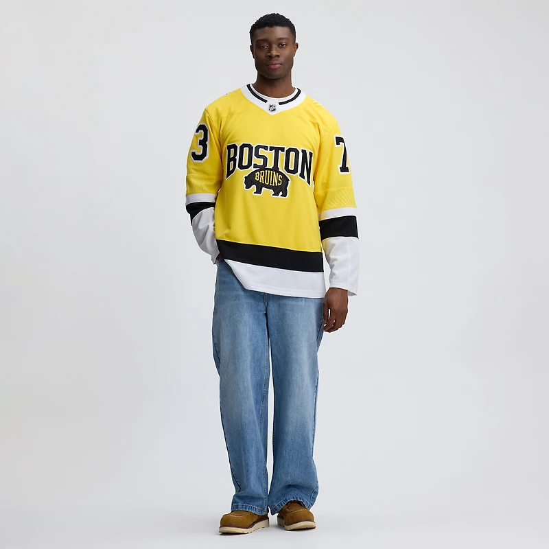 Men's Fanatics Charlie McAvoy Gold Boston Bruins 2026 NHL Stadium Series Premium Jersey