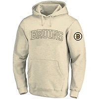 Men's Fanatics Cream Boston Bruins Big &Tall Stitch Hoodie