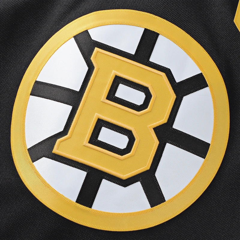 Maillot Premium Alternate 100e anniversaire des Bruins de Boston noir David Pastrnak pour hommes Fanatics