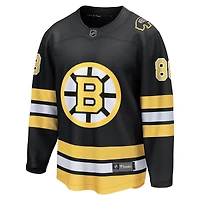 Maillot de joueur échappé à domicile des Bruins Boston noir David Pastrnak Fanatics pour hommes