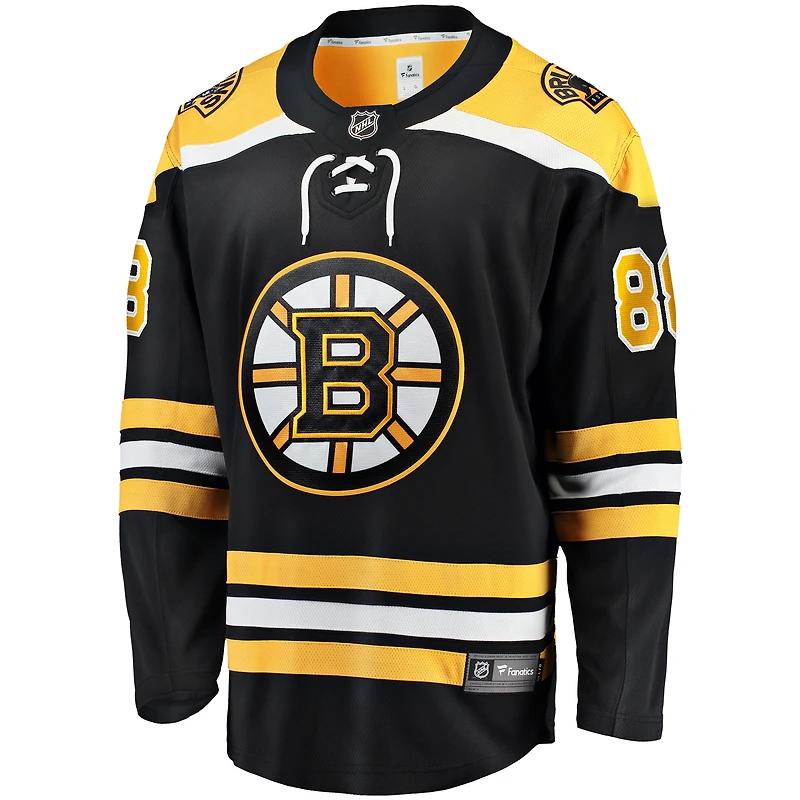 Fanatiques masculins de marque David Pastrnak Noir Boston Bruins Home Premier Breakaway Player - Maillot