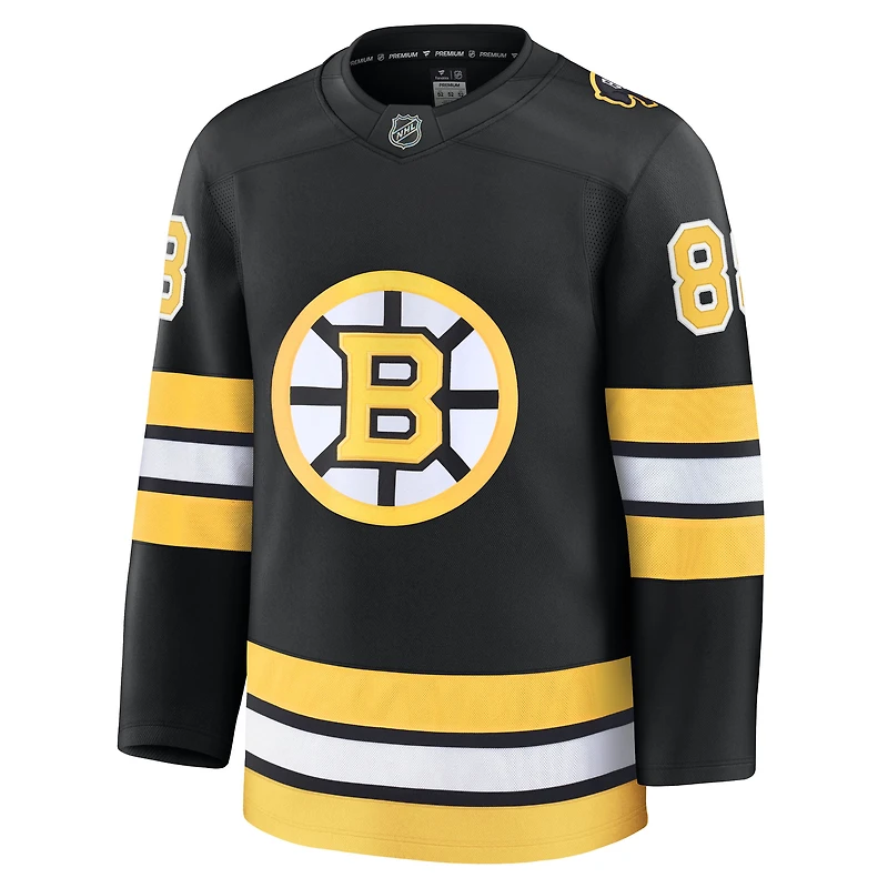 Men's Fanatics David Pastrnak Black Boston Bruins Home Premium Player Jersey