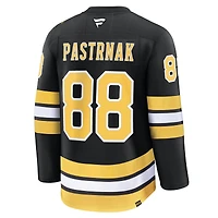 Men's Fanatics David Pastrnak Black Boston Bruins Home Premium Player Jersey