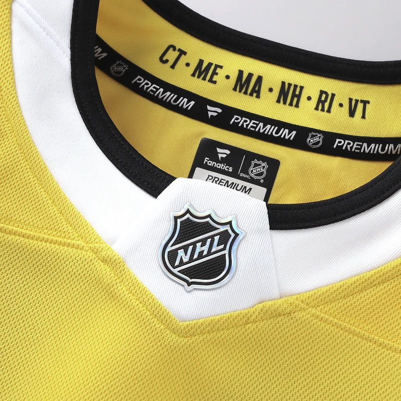 Maillot premium Fanatics David Pastrnak Gold des Bruins de Boston, série stades la LNH 2026