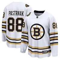 Fanatics pour hommes David Pastrnak Blanc Boston Bruins 100e anniversaire Premier Breakaway Player Maillot