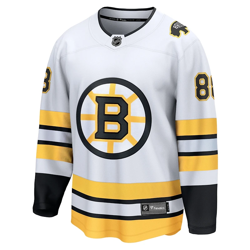 Men's Fanatics David Pastrnak White Boston Bruins Away Breakaway Player Jersey