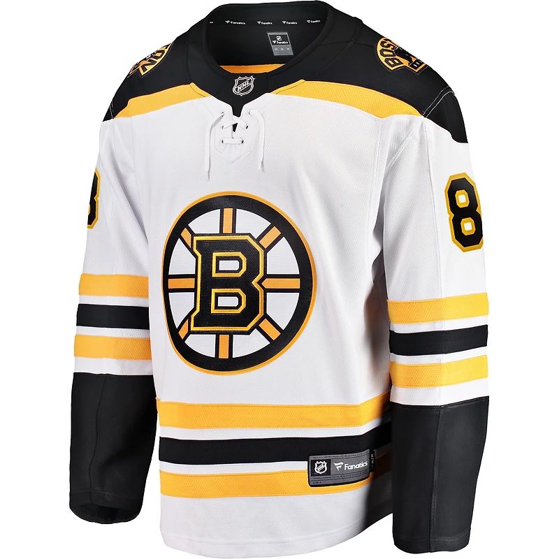 Fanatics pour hommes David Pastrnak Blanc Boston Bruins Away Premier Breakaway Player Maillot