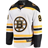 Fanatics pour hommes David Pastrnak Blanc Boston Bruins Away Premier Breakaway Player Maillot