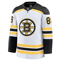 Men's Fanatics David Pastrnak White Boston Bruins Away Premium Jersey