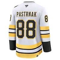 Men's Fanatics David Pastrnak White Boston Bruins Away Premium Player Jersey