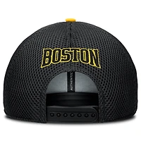 Casquette trucker authentique pro ajustable Fanatics or/noir pour homme, Boston Bruins, série des stades de la LNH 2026