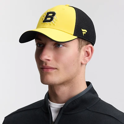Men's Fanatics  Gold/Black Boston Bruins 2026 NHL Stadium Series Authentic Pro Adjustable Trucker Hat