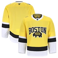 Maillot authentique professionnel Fanatics jaune des Bruins de Boston, série stades la LNH 2026, pour hommes