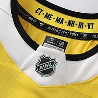 Maillot authentique professionnel Fanatics jaune des Bruins de Boston, série stades la LNH 2026, pour hommes