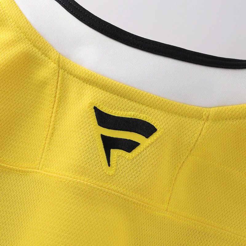 Maillot authentique professionnel Fanatics jaune des Bruins de Boston, série stades la LNH 2026, pour hommes