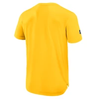 Men's Fanatics Gold Boston Bruins 2026 NHL Stadium Series Authentic Pro Tech T-Shirt