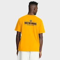 Men's Fanatics  Gold Boston Bruins Crash The Net Legacy T-Shirt