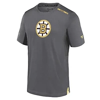 T-shirt Fanatics gris authentique pour homme des Bruins de Boston