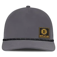 Men's Fanatics Gray Boston Bruins Captain Rope Adjustable Hat