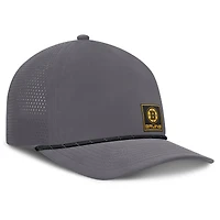 Men's Fanatics Gray Boston Bruins Captain Rope Adjustable Hat