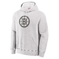 Sweat à capuche en polaire gris Fanatics pour hommes des Bruins de Boston fabriqué au Canada