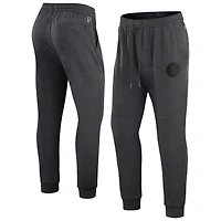 Men's Fanatics Heather Charcoal Boston Bruins Authentic Pro Road Jogger Sweatpants