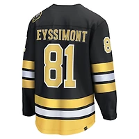 Maillot de joueur échappé à domicile des Bruins Boston noir Michael Eyssimont Fanatics pour hommes