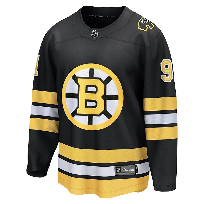 Men's Fanatics Nikita Zadorov Black Boston Bruins Home Breakaway Player Jersey