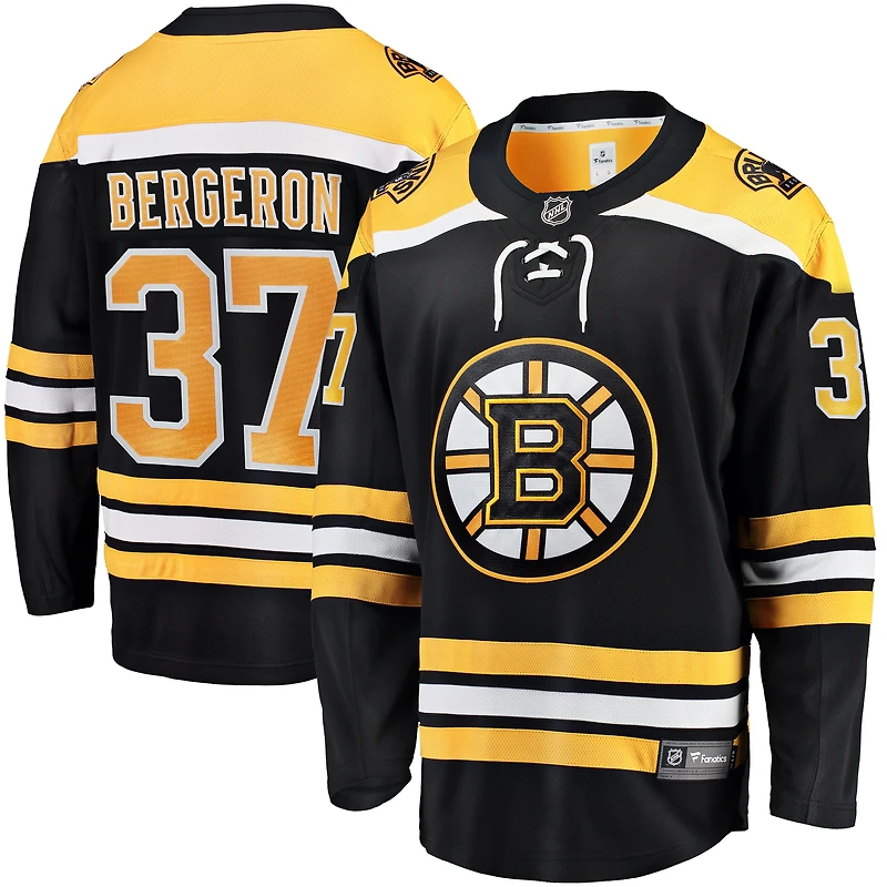 Fanatiques pour hommes de marque Patrice Bergeron Black Boston Bruins Breakaway - Maillot joueur