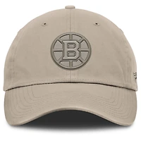 Casquette ajustable Fanatics Tan Authentic Pro Road des Bruins de Boston pour homme