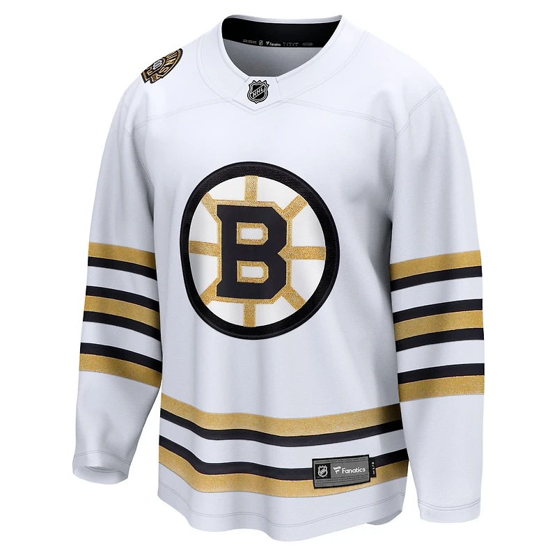 Maillot blanc alternatif des Bruins de Boston Fanatics pour hommes