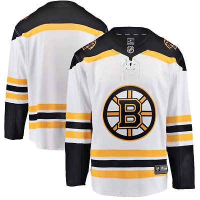 Men's Fanatics White Boston Bruins Away  Breakaway Jersey