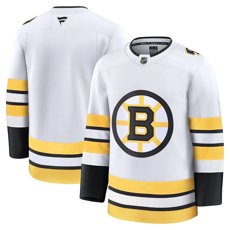 Men's Fanatics White Boston Bruins Away Premium Jersey
