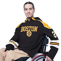 Sweat-shirt à capuche manches longues Lord Stanley noir Boston Bruins Adaptive Wear de G-III Sports par Carl Banks pour homme