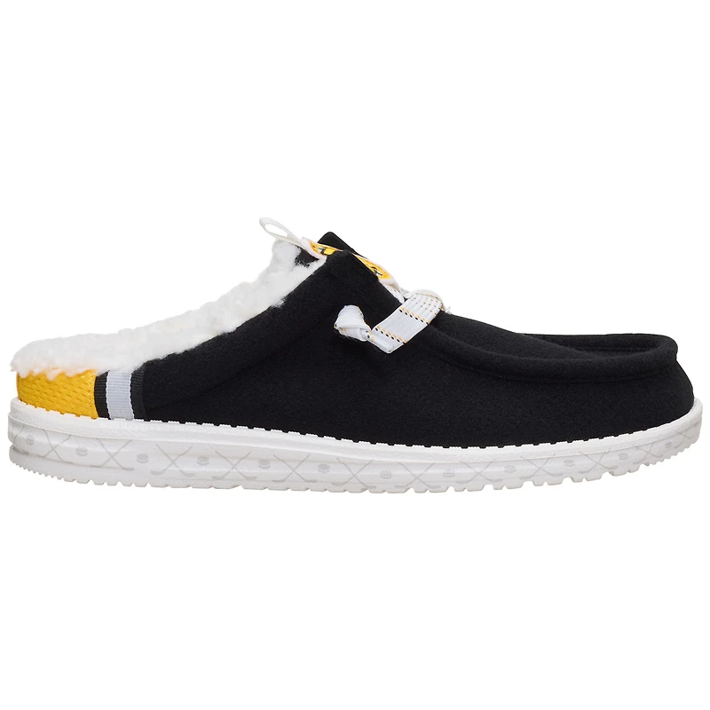 Men's Hey Dude Black Boston Bruins Wally Casual Slip-On Shoes