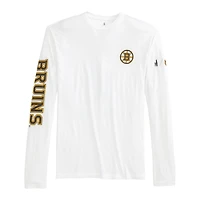 T-shirt à manches longues Adam des Bruins de Boston blanc Johnnie-O pour homme