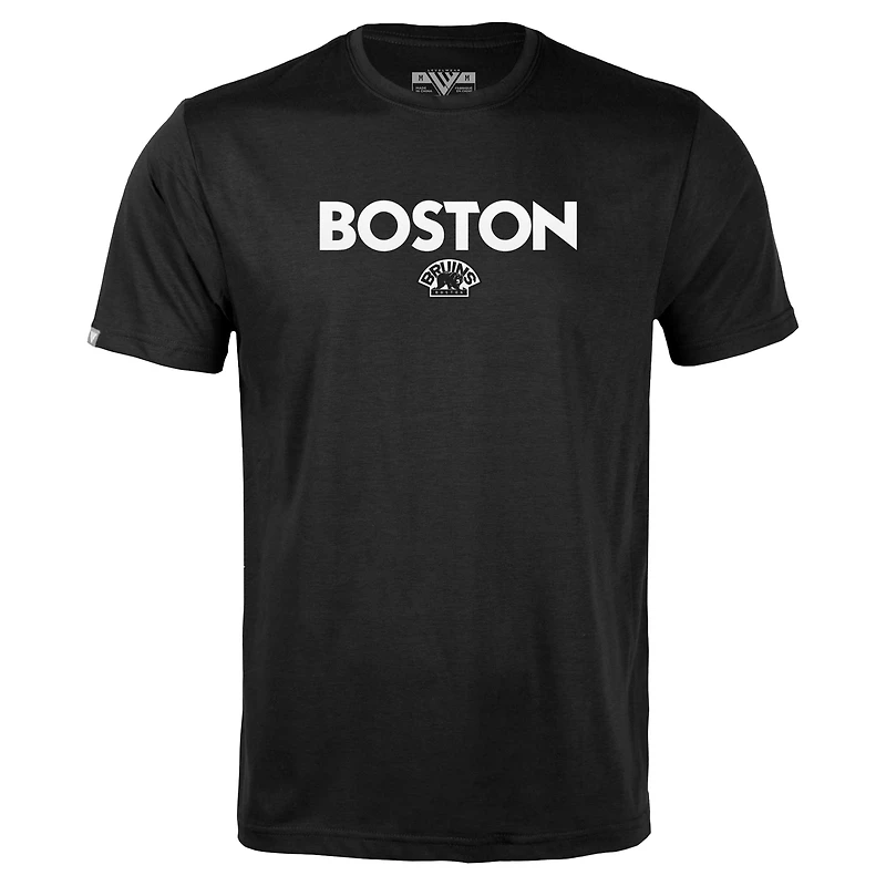 T-shirt Richmond City Capsule noir pour homme des Bruins de Boston Levelwear