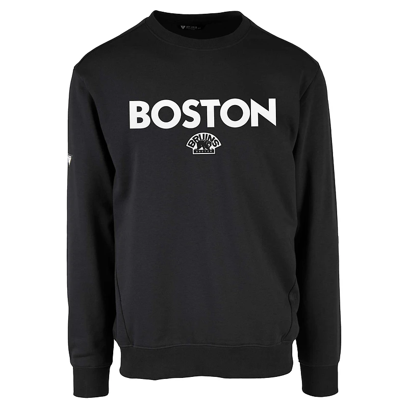 Men's Levelwear  Black Boston Bruins Zane City Capsule Pullover Sweatshirt