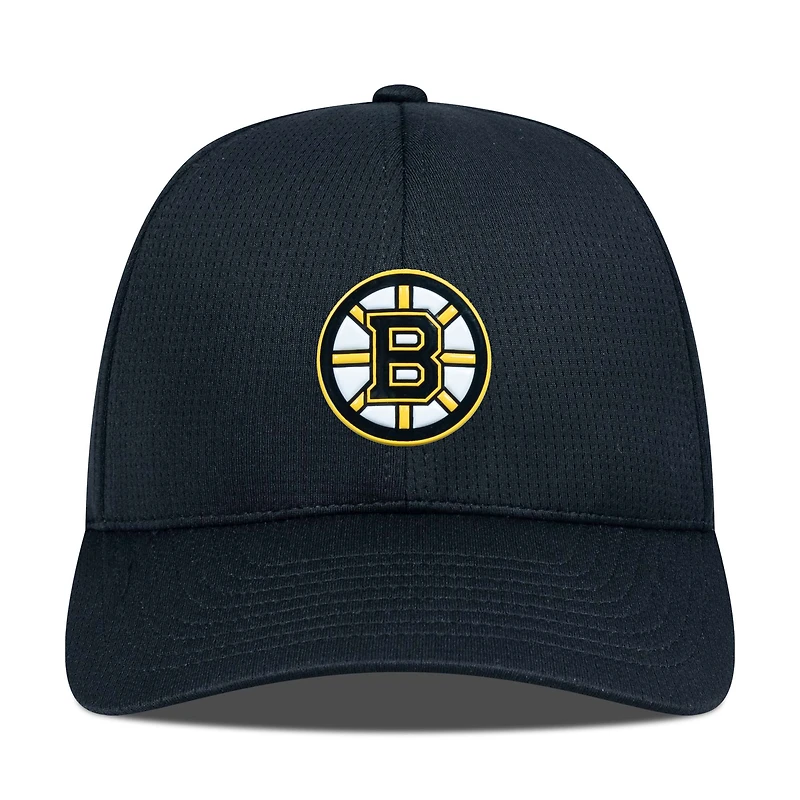 Men's Levelwear Black Boston Bruins Zephyr Insignia Core Structured Adjustable Hat