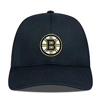 Men's Levelwear Black Boston Bruins Zephyr Insignia Core Structured Adjustable Hat