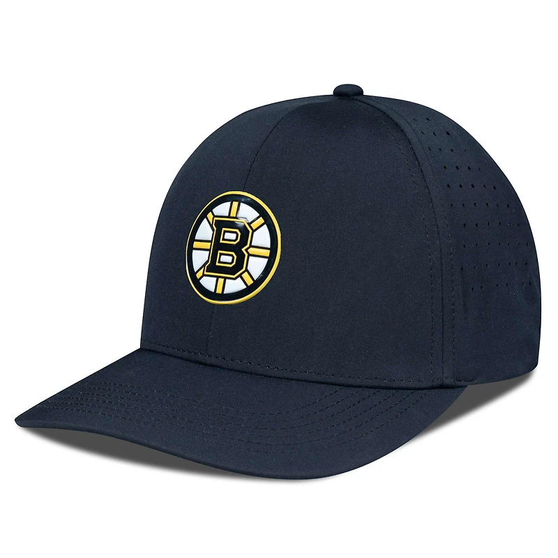Men's Levelwear Black Boston Bruins Zeta Insignia Core Flex Hat