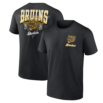 T-shirt noir athlétique avec logo des Bruins de Boston « Jamais fini » pour homme