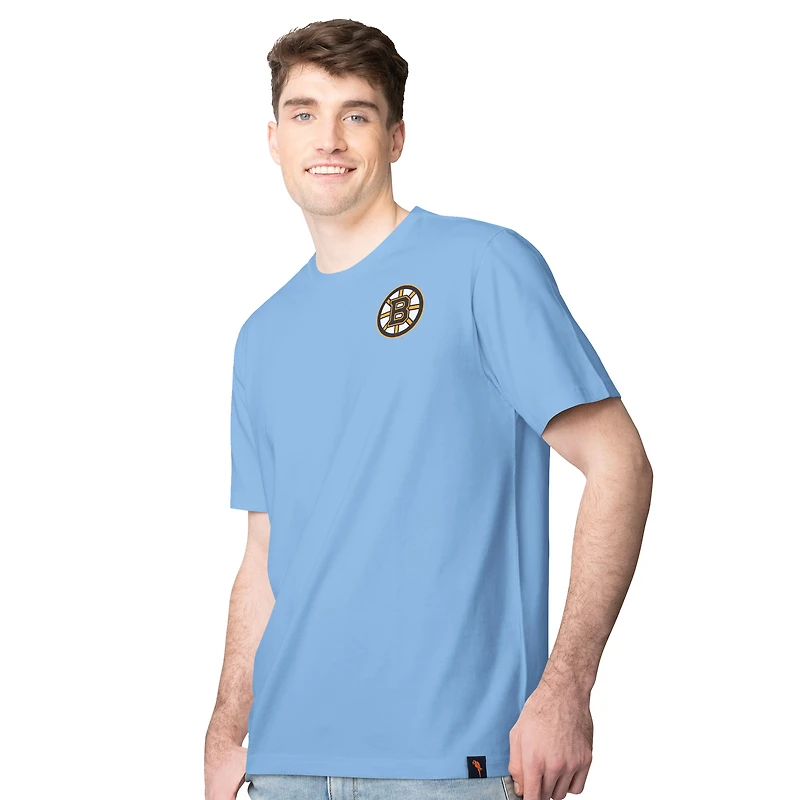 T-shirt bleu Margaritaville pour homme des Bruins de Boston, le temps passe vite